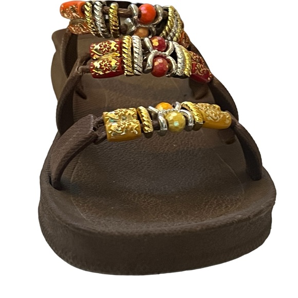 GRANDCO Sandals Classic Slide Brown Beads - Picture 3 of 8